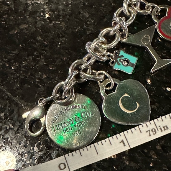 Tiffany & Co. Sterling Silver Charm Bracelet - with 6 charms - Picture 15 of 15